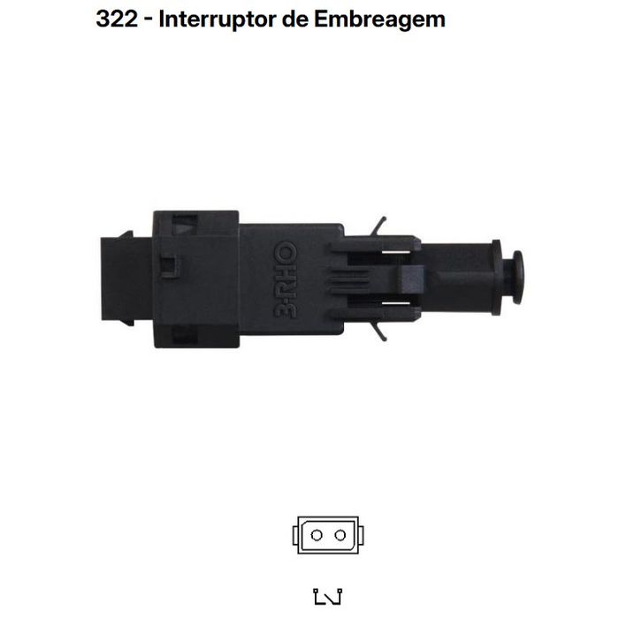 RHO0322 - INT. FREIO ASTRA/ ZAFIRA 2000 A 2004 PEDAL EMBREAGEM - UN