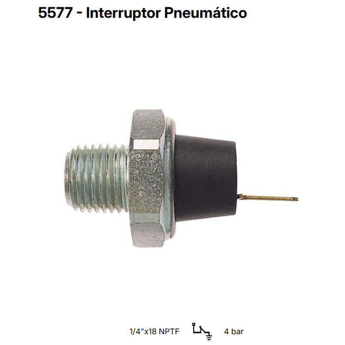 RHO5577 - INT. PNEUMATICO .CAM.VW 4.00 BAR PRESSAO - UN