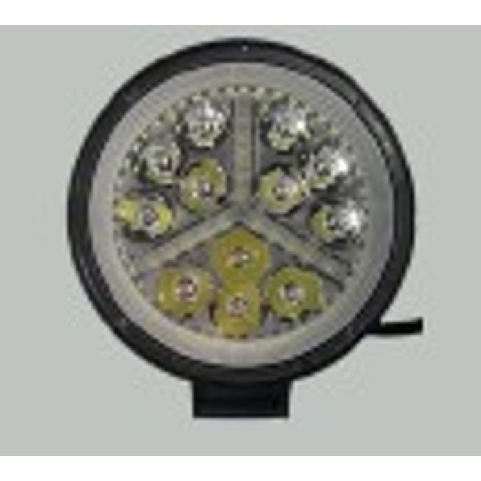 ISO14FDJ912R 12/24V - FAROL AUX. LED REDONDO 12/24V 47 LED 141W RING+DRL 11X4,50 CM (VLR UNITARIO) - PC