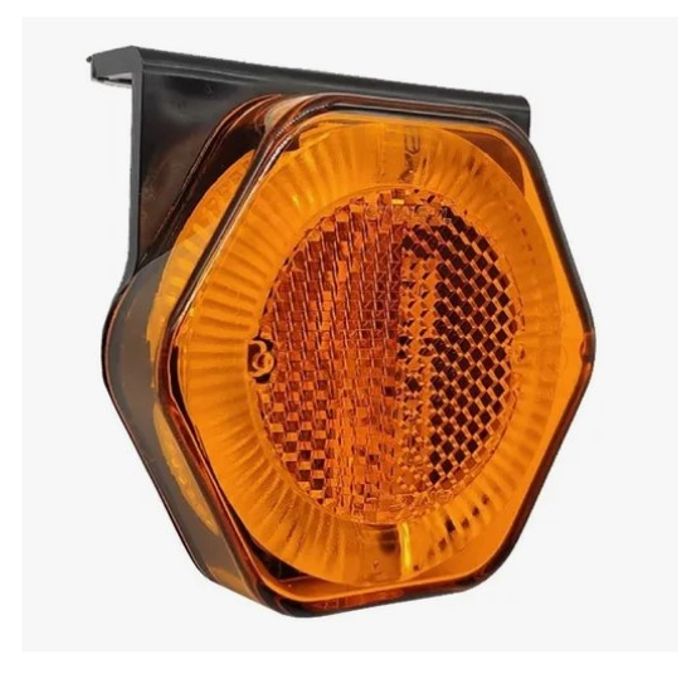 ISO17T1066 AM - LANTERNA LATERAL LED AM 12/24V SEXTAVADO COM SUPORTE - PC