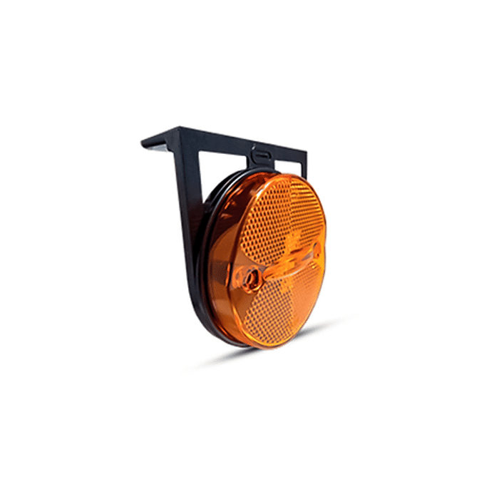 ISO20037 AM 12/24V - LANTERNA LATERAL 85 MM - AMBAR 12/24V - COM SUPORTE ACOPLADO - PC