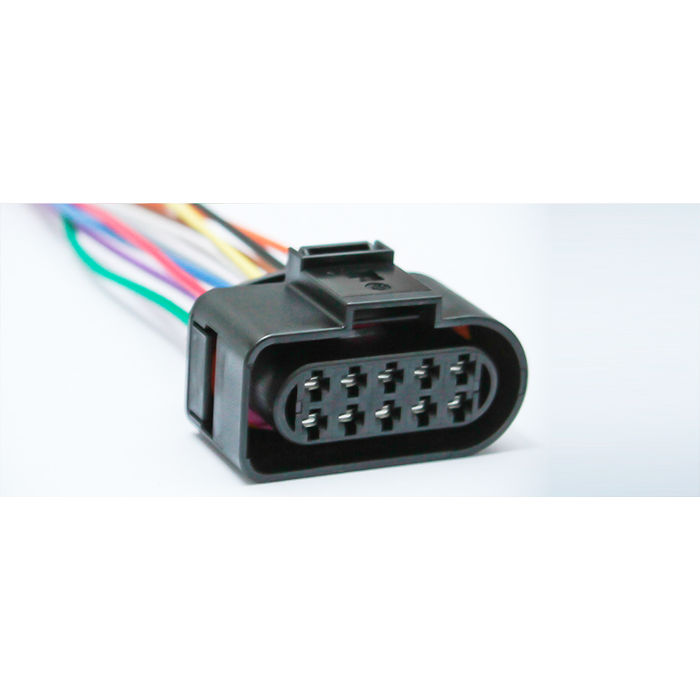 ISO310001 - CHICOTE 10 VIAS FAROL VW GOL G3 - G4/ FOX/ POLO/ PAR/ GOLF/ VOLVO FH13 10/ 15 ( CP ISO310002 ) (EMB. COM 01 PECA- VALOR UNITARIO) - PC