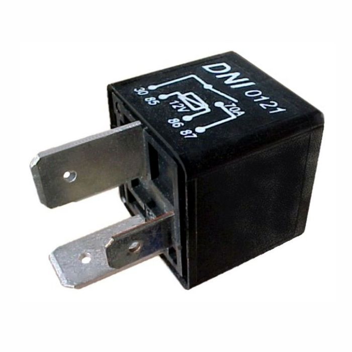 DNI0121 12V - RELE AUX. S/ SUP. 70A 12V- 4 TERM. (2 LARGOS) - PC