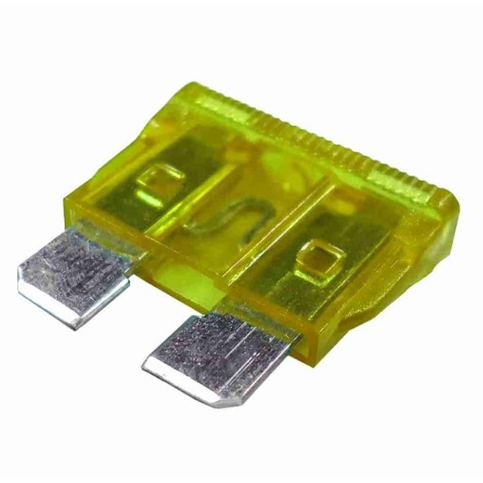 AMS160-20 - FUSIVEL LAMINA UNIVERSAL - 20A - AMARELO (EMB. COM 10 PCS - VALOR UNITARIO) - PC
