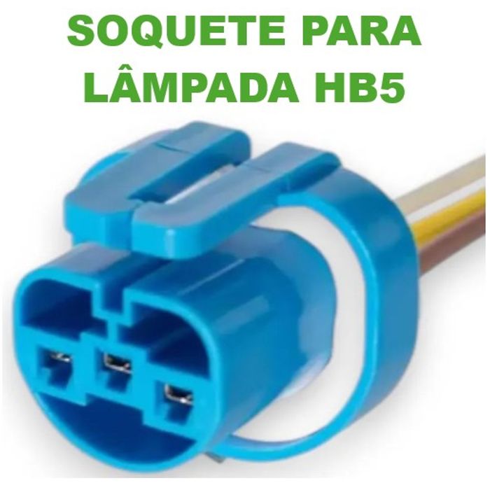 ISO6S.7787-01 - CHICOTE 3 VIAS - SOQUETE LAMPADA HB1/ HB5 (EMB. COM 01 PECA - VALOR UNITARIO) - PC
