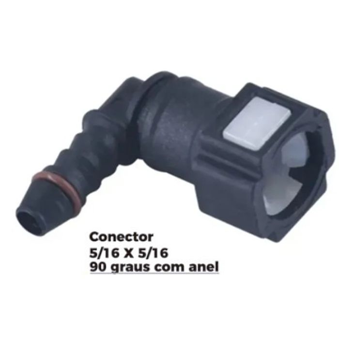 ISO1905606 - CONECTOR 5/16 X 5/16 - 90 GRAU COM ANEL (EMB. COM 01 PECA - VALOR UNITARIO) - PC