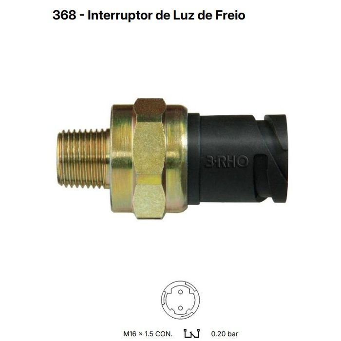 RHO0368 - INT. FREIO VOLVO ONIBUS E CAMINHAO/ 0.2 BAR - PC