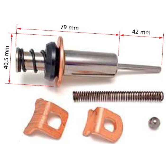 ISO7-1724 - EMBOLO AUTOM. PART. NIPODENSO/ CUMMINS M10/ M12 - 40,5 X 79 X 42 MM (EMB. COM 01 KIT - VALOR DO JG) - JG