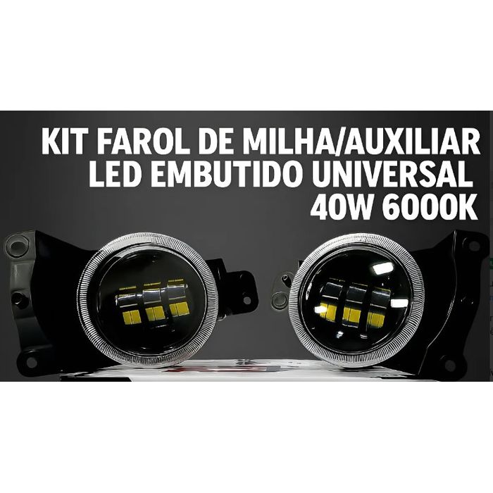 ISO224411 KIT - KIT FAROL DE MILHA LED GM 12V (EMB. COM 02 PECAS - VALOR DO KIT) - KIT