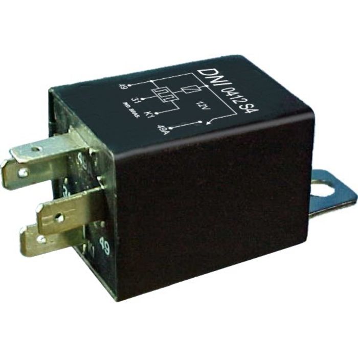DNI0412S4 12V - RELE PISCA 04 TERMINAIS C/ SUP. 500W 12V - PC