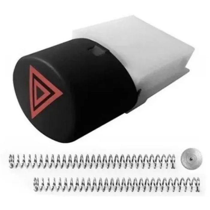 DNI2211 - KIT REPARO PISCA ALERTA FIAT PALIO/ SIENA/ UNO/ STRADA 08/14 - PRETO (EMB. COM 01 PECA- VALOR UNITARIO) - KIT