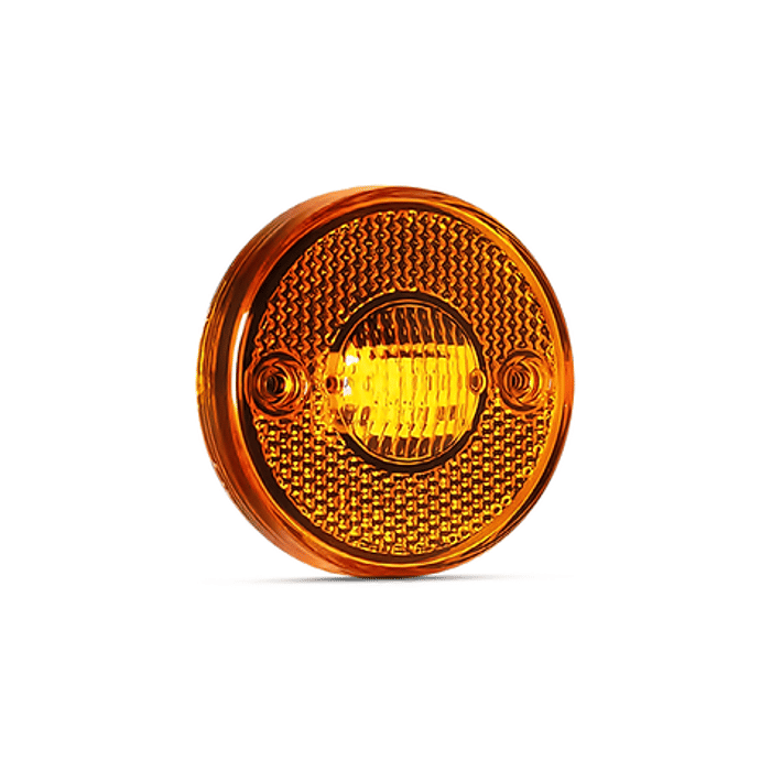 ISO20004 AM 12/24V - LANTERNA LATERAL SEM SUPORTE 65MM - AMBAR - 12/24V - PC