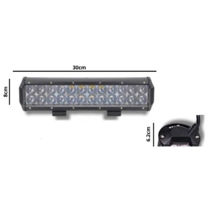 ISO14BR72D4 12/24V - BARRA LED ESPECIAL 30,4X8X6,2CM 72W 12/24V (EMB. 01 PC- VALOR UNITARIO) - PC