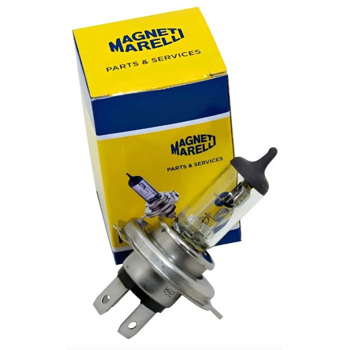 LMM64193 H4 12V - LAMPADA FAROL H4 12V 60/55W H4 BIODO MAGNETI MARELLI (VALOR UNITARIO) - PC