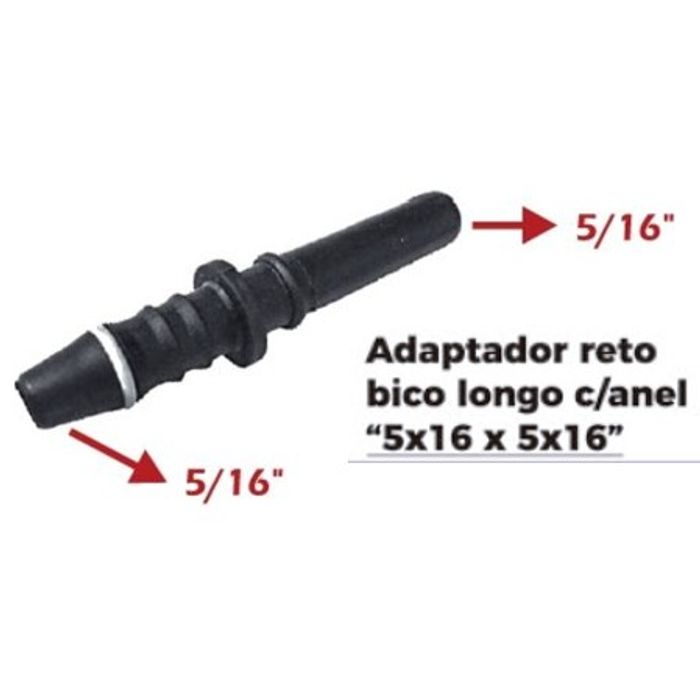 ISO1905104 - ADAPTADOR RETO BICO LONGO COM ANEL 5/16 X 5/16 (EMB. COM 01 PECA - VALOR UNITARIO) - PC