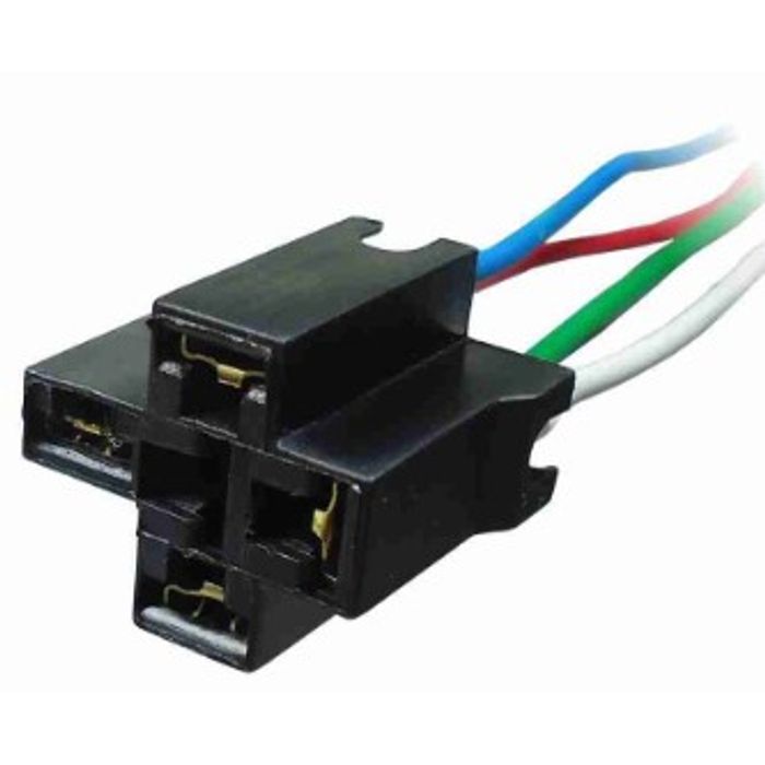 ISO107502 12/24V - SOQUETE PARA RELE 40 AMP/ 4 TERMINAIS (EMB. COM 05 PCS - VALOR UNITARIO) - PC