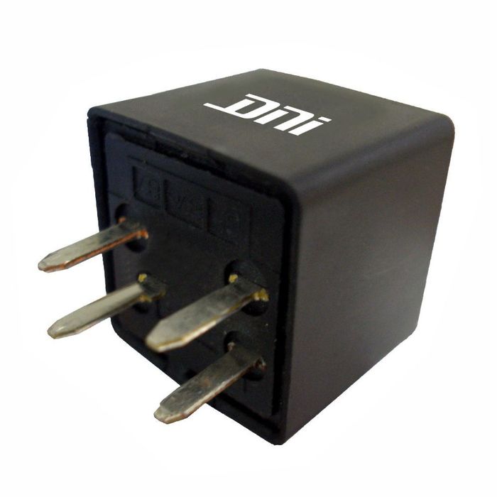 DNI8120 12V - RELE AUX. 12V REVERSOR COM RESISTOR E 4 TERMINAIS (TIPO AGULHA) GM/ KIA/ HYUNDAI - PC