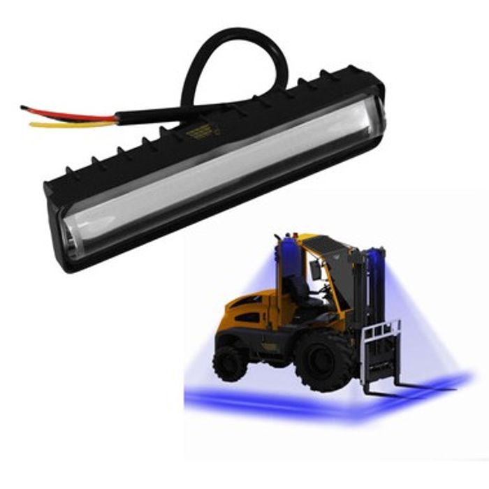 ISO17F1012 BLUE - FAROL LED ZONE AZUL 12/24V P/ EMPILHADEIRA 20W - VLR UNITARIO - PC