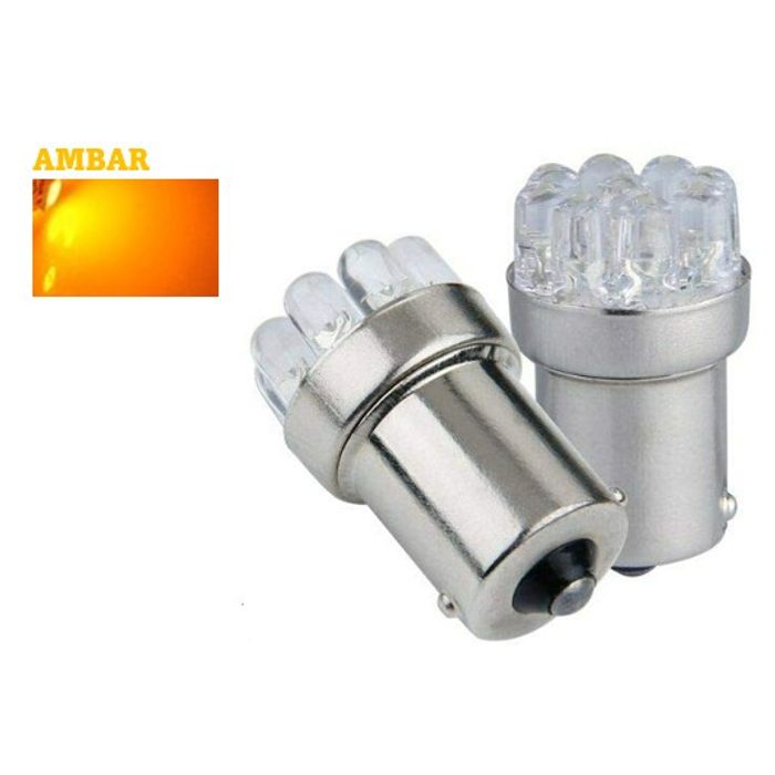 ISO6LD0015A 12V - LAMPADA 67 5W 5 LED 12V  AMBAR (EMB. COM 1 PECA- VALOR UNITARIO) - PC