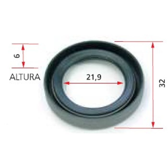 ISO7-3722 - RETENTOR PARTIDA JE MB 12/ 24V C/ MOLA - 21,9 X 32 X 6 MM (EMB. COM 01 PECA - VALOR UNITARIO) - PC