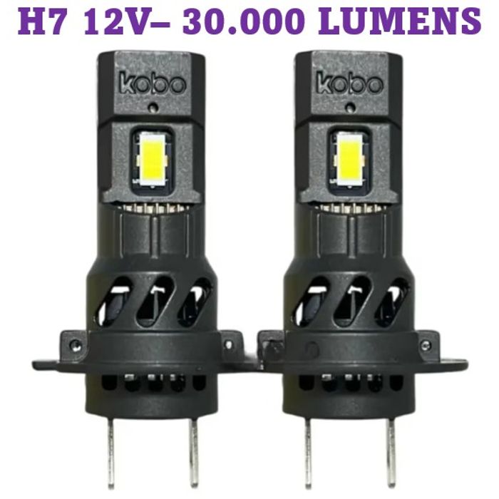 ISO14KB4H7 12V - KIT LAMPADA LED MINI KB4 H7 30000LM 6500K 12V (EMB. COM 02 PECAS - VALOR DO PAR) - KIT