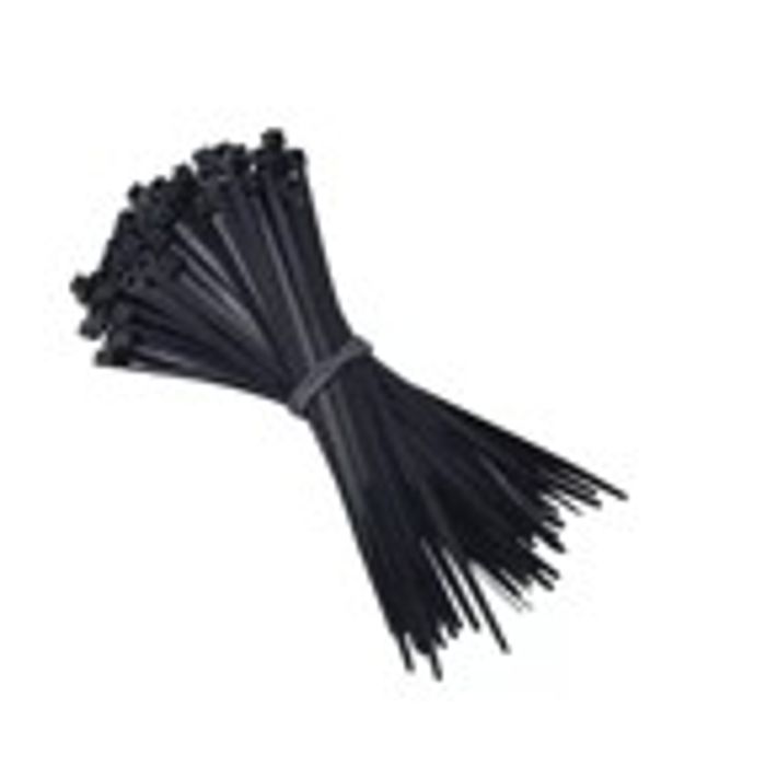 ISO105066 - 40 CM - ABRACADEIRA NYLON PRETA 400 X 4,8MM (EMB. COM 100 PCS - VALOR DO CENTO) - CT