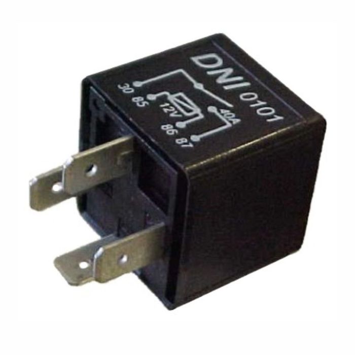 DNI0101 12V - RELE AUX. C/ 4 TERM. INVERT. 40AH 12V S/S - PC