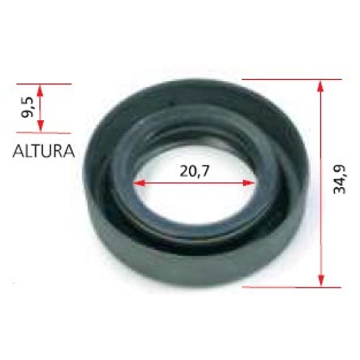 ISO7-3724 - RETENTOR PARTIDA DELCO REMY 50 MT CAMINHAO VW/ FORD - 20,7 X 34,9 X 9,5 MM (EMB. COM 01 PECA - VALOR UNITARIO) - PC