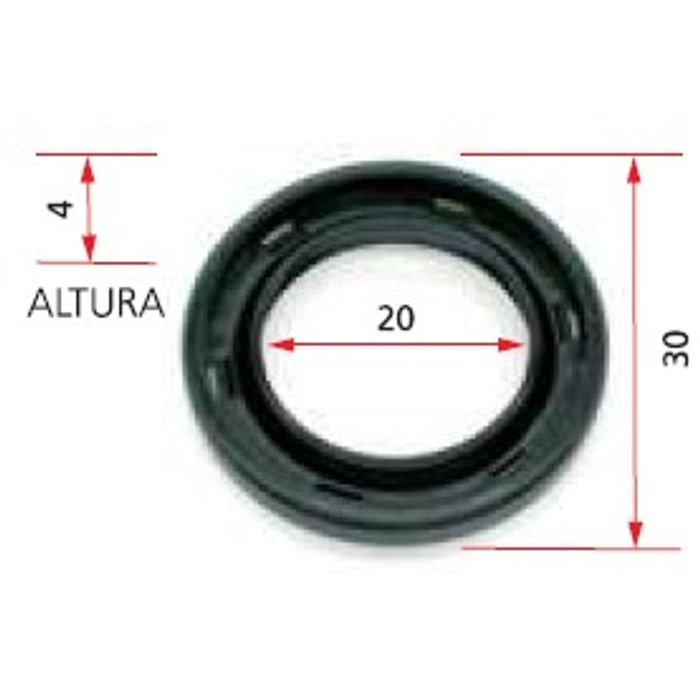 ISO7-3725 - RETENTOR PARTIDA DELCO REMY 29 MT - 20 X 30 X 4 MM (EMB. COM 01 PECA - VALOR UNITARIO) - PC