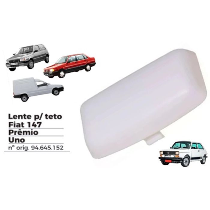 ISO1901007 - LENTE LANTERNA TETO FIAT 147/ UNO (EMB. COM 01 PECA - VALOR UNITARIO) - PC