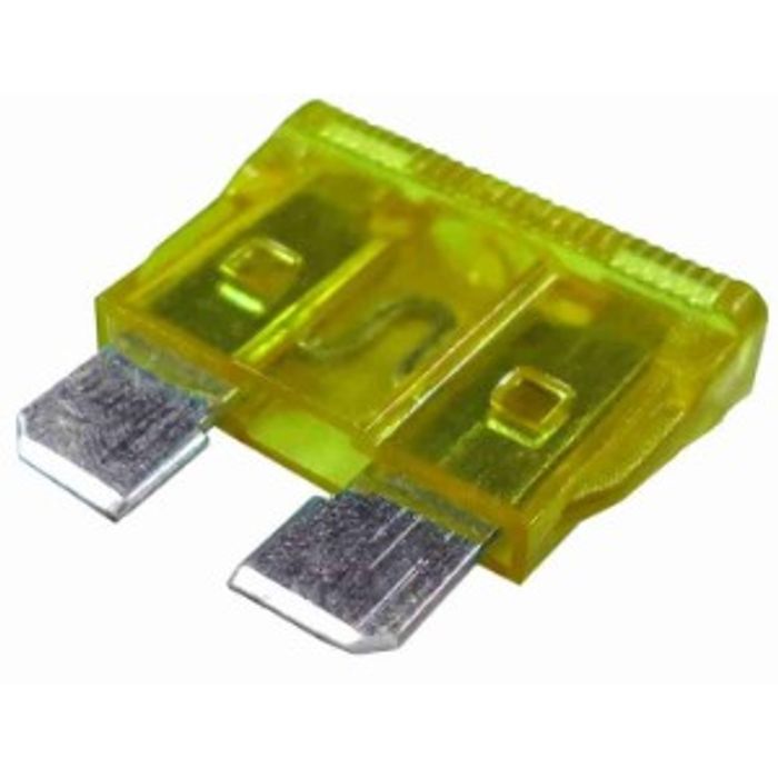 ISO103160-20 - FUSIVEL LAMINA UNIVERSAL - 20A - AMARELO (EMB. COM 50 PCS - VALOR UNITARIO) - PC