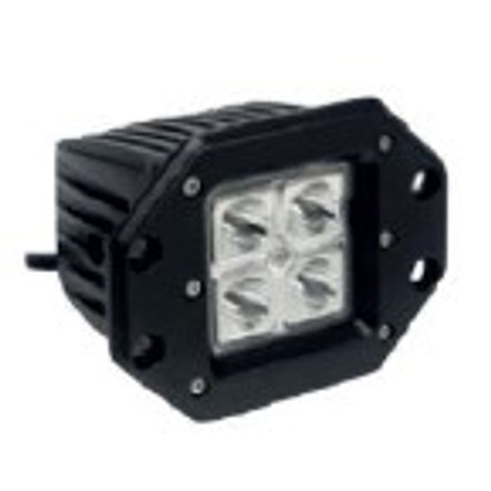 ISO14F5960BLA 12/24V - FAROL LED 12/24V RETANG. 12, 2X9X3,2CM / 4 LEDS 12W (EMB. 01 PC- VALOR UNITARIO) - PC
