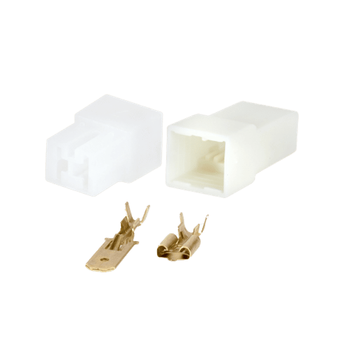 DP7.205 - KIT CONECTOR 02 VIAS PARALELO 6,3MM (EMB 1 KIT) - KIT