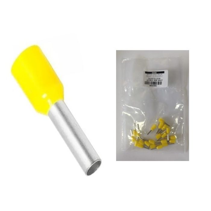 ISO6TE1508 - TERMINAL ILHOS TUBOLAR ISOLADO 1.50 MM AMARELO (EMB. COM 20 PEÇAS - VALOR UNITARIO) - PC