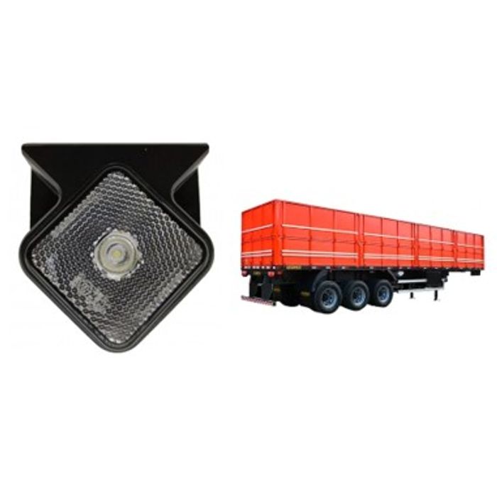 ISO17T1436 CR - LANTERNA LATERAL CR GUERRA LED QUADRADA C/ SUPORTE - PC