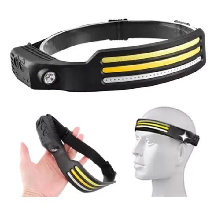 ISO6CB4008 - LANTERNA DE CABECA COB RECARREGAVEL INDUCAO (EMB. COM 1 PEÇA - VALOR UNITARIO) - PC