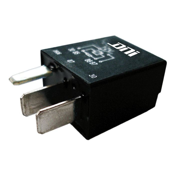DNI0125 12V - RELE AUX. MINI 40A 12V 04 TERMINAL C/ RESISTOR - PC