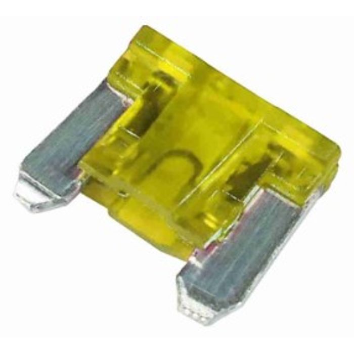 ISO103175-20 - FUSIVEL MINI PERFIL BAIXO - 20 AMP - AMARELO (EMB. COM 10 PCS - VALOR UNITARIO) - PC