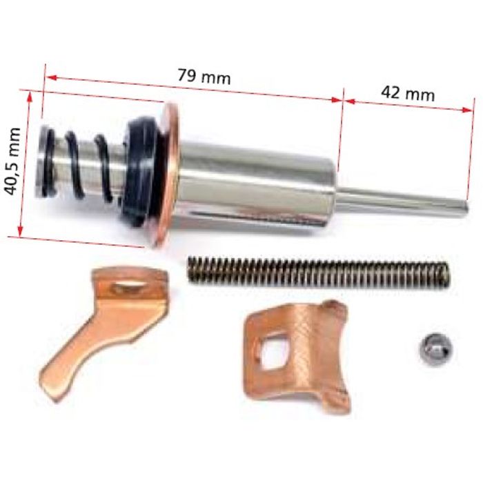 ISO7-1729 - EMBOLO AUTOM. PART. NIPODENSO M10/ IVECO/ LD 24V - 79 X 42 X 40,5 MM (EMB. COM 01 KIT - VALOR DO JG) - JG