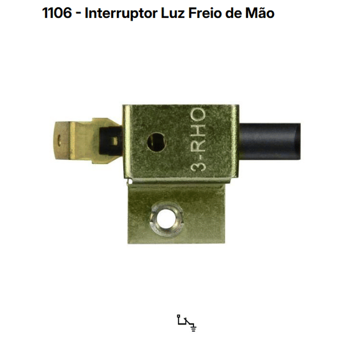 RHO1106 - INT. FREIO MÃO  VW GOL/SAVEIRO TDS - UN