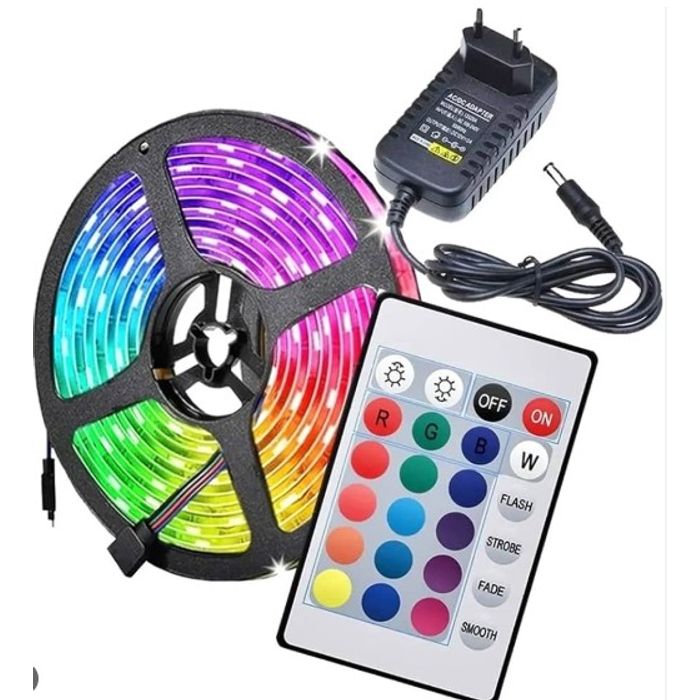 ISO6AC055 110/220V - FITA LED COLORIDA COM FONTE 110-220V (EMB. COM 1 PECA- VALOR UNITARIO) - PC