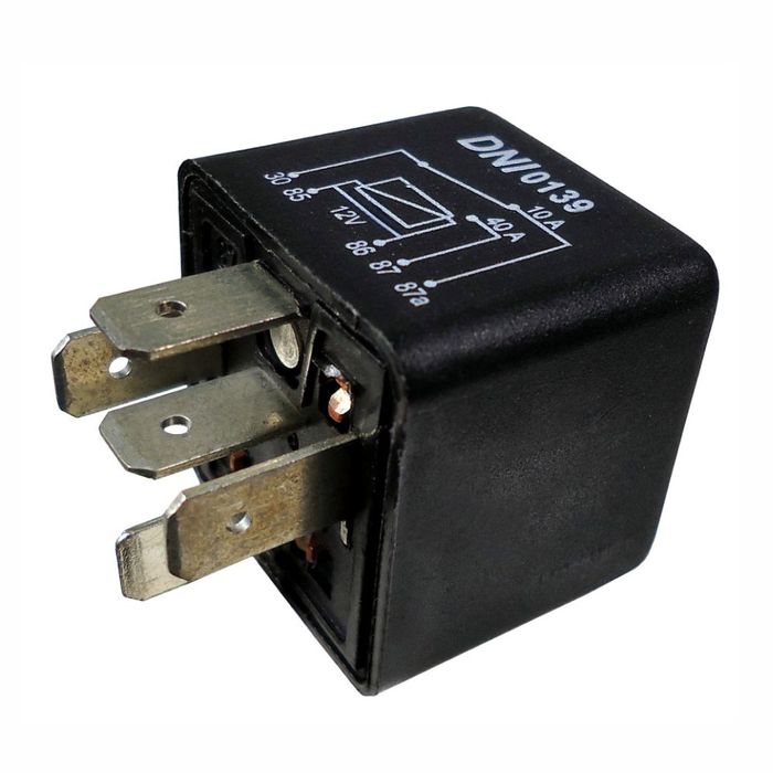 DNI0139 12V - RELE INJ. ELET. REVERSOR 12V S/ SUPORTE 40A/ 10A - PC