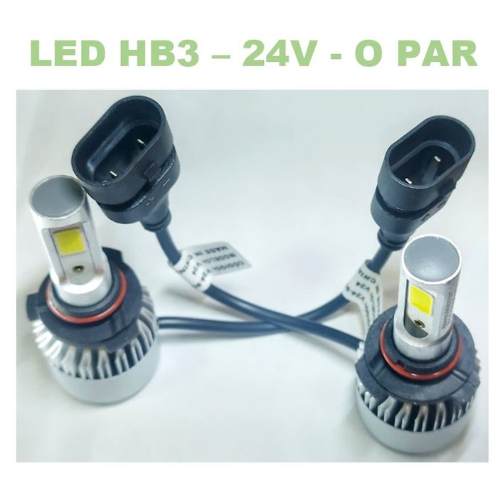 ISO14LFV24 HB3 24V - KIT LAMPADA FAROL LED 24V- HB3 9005/ 36W/ 280000LM/ 24V/ 6500K (EMB. COM 02 PC- VALOR DO PAR) - KIT