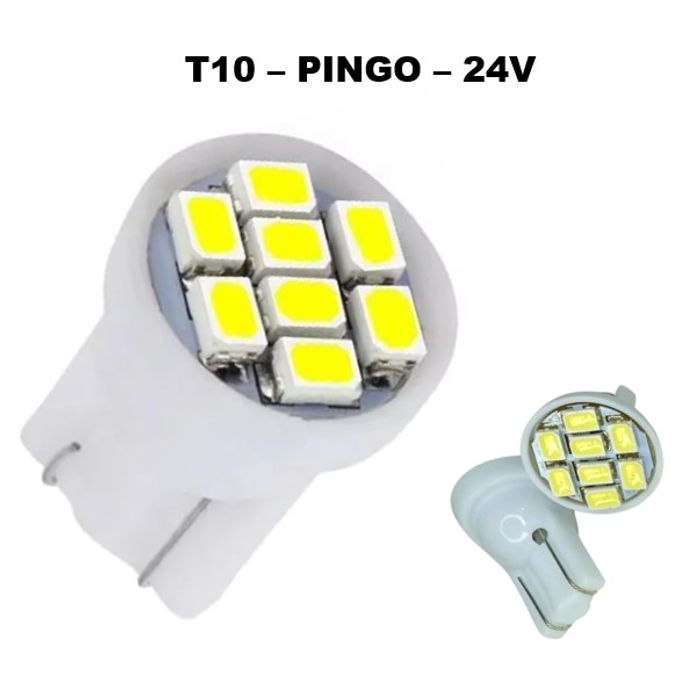 ISO17L2821 BCA 24V - LAMPADA LED PINGAO BRANCA - 24V - 8LEDS - VALOR UNITARIO - PC