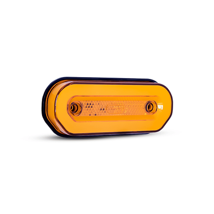 ISO20057 AM 12/24V - LANTERNA LATERAL LUXO - AMBAR 12/24V - SEM SUPORTE - PC