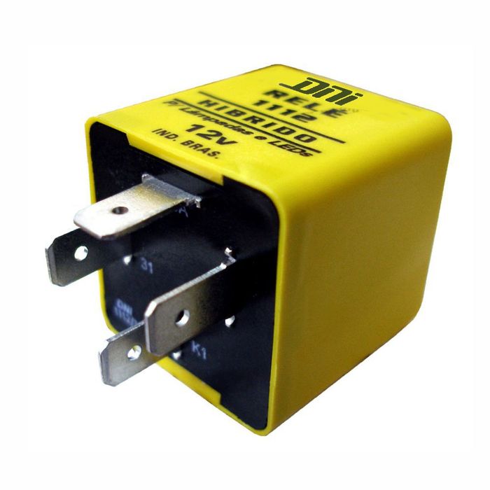 DNI1112 12V - RELE PISCA HIDRIDO 12V 4 TERMINAIS S/SUPORTE - PC