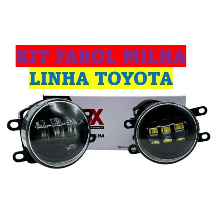 ISO224401 KIT - KIT FAROL DE MILHA LED TOYOTA 12V (EMB. COM 02 PECAS - VALOR DO KIT) - KIT