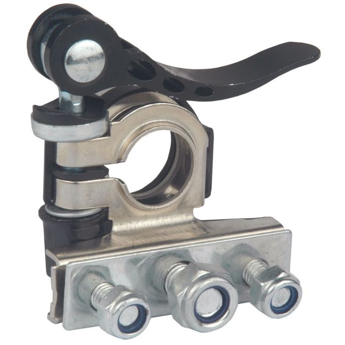 AMS65023 NEGATIVO - TERMINAL BATERIA 3 VIAS NEGATIVO COM ENGATE RAPIDO (EMB. COM 01 PECA - VALOR UNITARIO) - PC