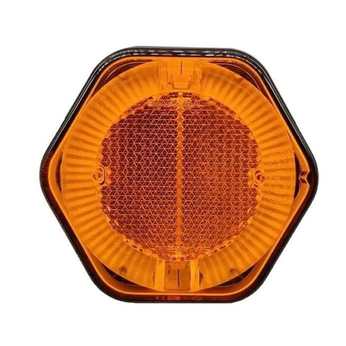 ISO17T1066-1 AM - LANTERNA LATERAL LED AM 12/24V SEXTAVADO SEM SUPORTE - PC
