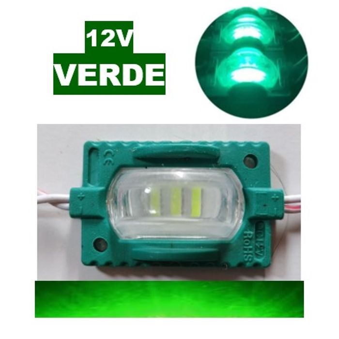 ISO17T6017 VD 12V - LANTERNA LED LATERAL E PLACA VERDE 12V - PC